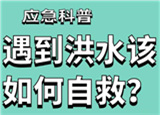 汛期來臨，遇到洪水險情如何自救？