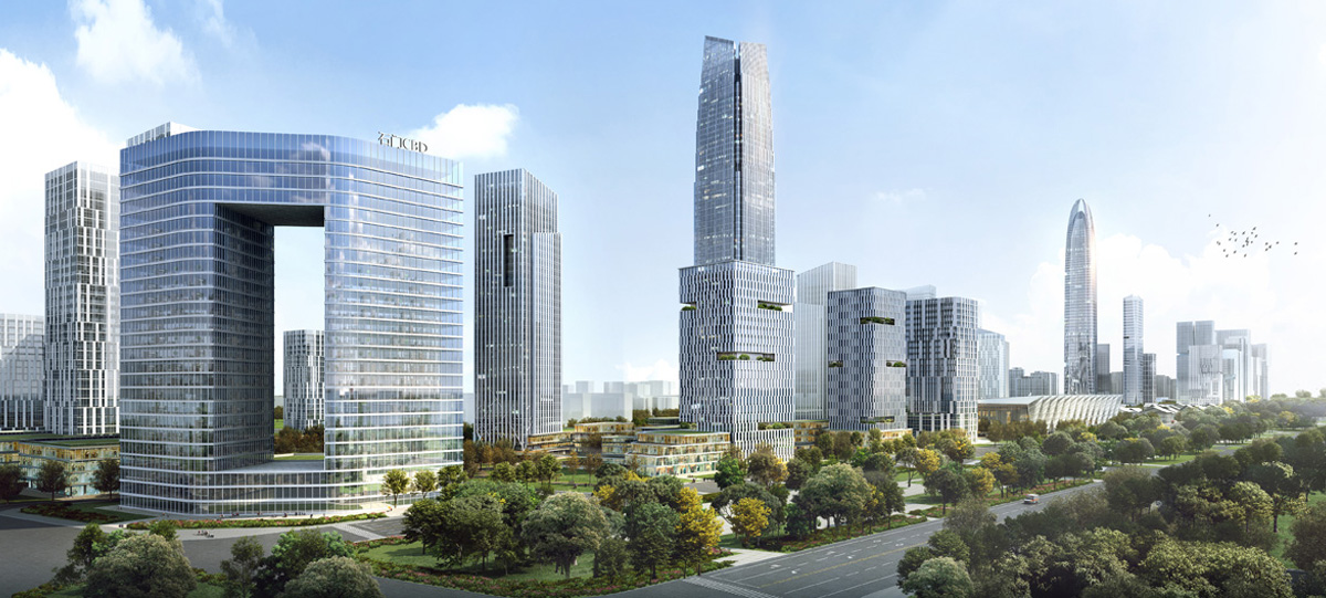 中央商務(wù)區(qū)金融商務(wù)北區(qū)將以5A甲級寫字樓聚集為群，南區(qū)將建設(shè)多功能為一體的綜合城市化辦公區(qū)域