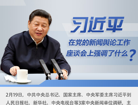 習(xí)近平在黨的新聞輿論工作座談會上強(qiáng)調(diào)了什么？