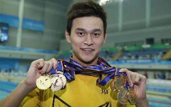孫楊，六金一銀！