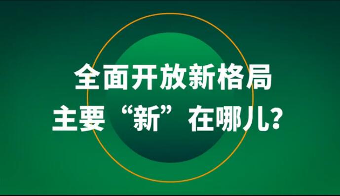 全面開放新格局主要&ldquo;新&rdquo;在哪兒？