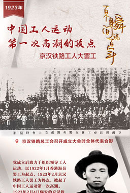 1923，中國(guó)工人運(yùn)動(dòng)第一次高潮的頂點(diǎn)