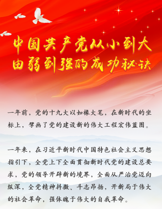 中國共產(chǎn)黨從小到大、由弱到強(qiáng)的成功秘訣