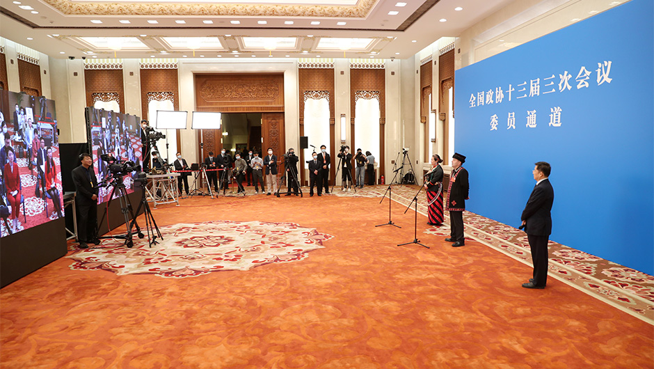 “委員通道”采訪(fǎng)活動(dòng)現(xiàn)場(chǎng)