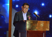 新華網(wǎng)黨組成員、副總裁汪金福致辭