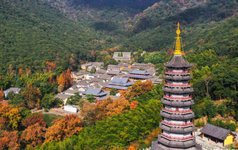 寧波:千年古剎 層林盡染